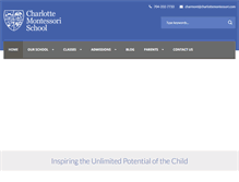 Tablet Screenshot of charlottemontessori.com
